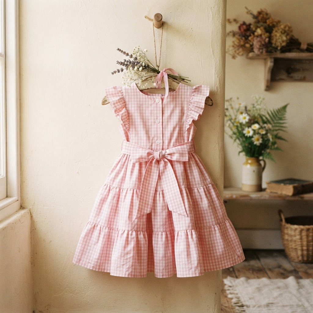 Gingham Tiered Frock